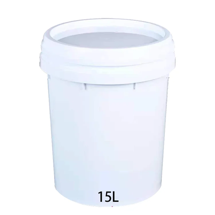 10 Liter Empty Round Food Grade Plastic Bucket With Wire Handle And Lid
