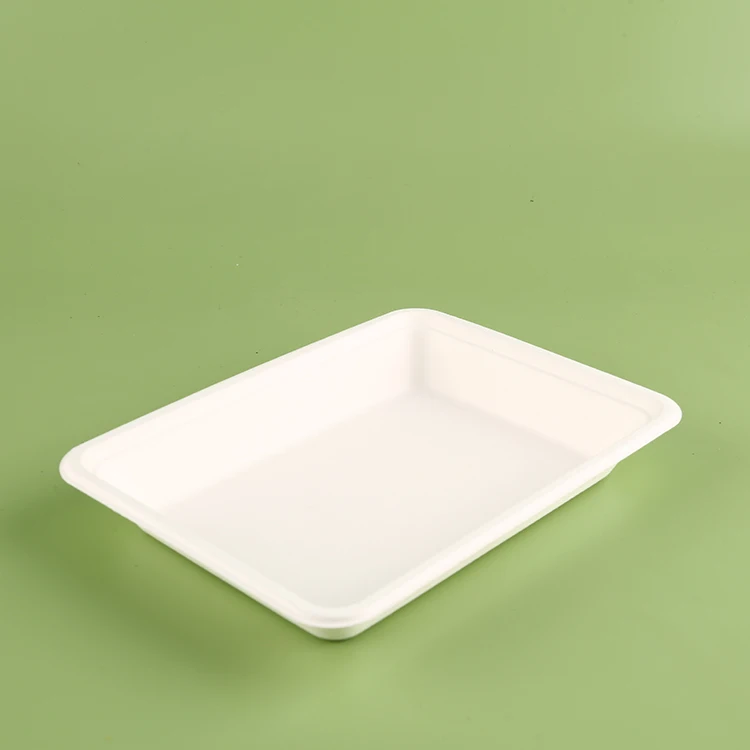 Eco Friendly Recycle Pack  Disposable Ecopack Biodegradable Freshware Meal Ecopack Food Packaging Meal Tray