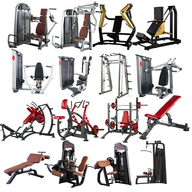 Ganas Guangzhou Professional Complete Indoor Gym Club Hotel Fitness Commercial Gym Equipment With 3d Free Design