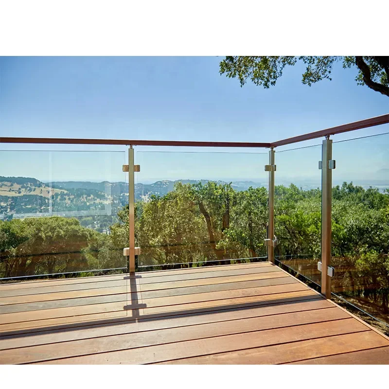 Aluminium Glass Railing steel baluster outdoor railing glass handrail balcony rails indoor balustrade railings for staircase