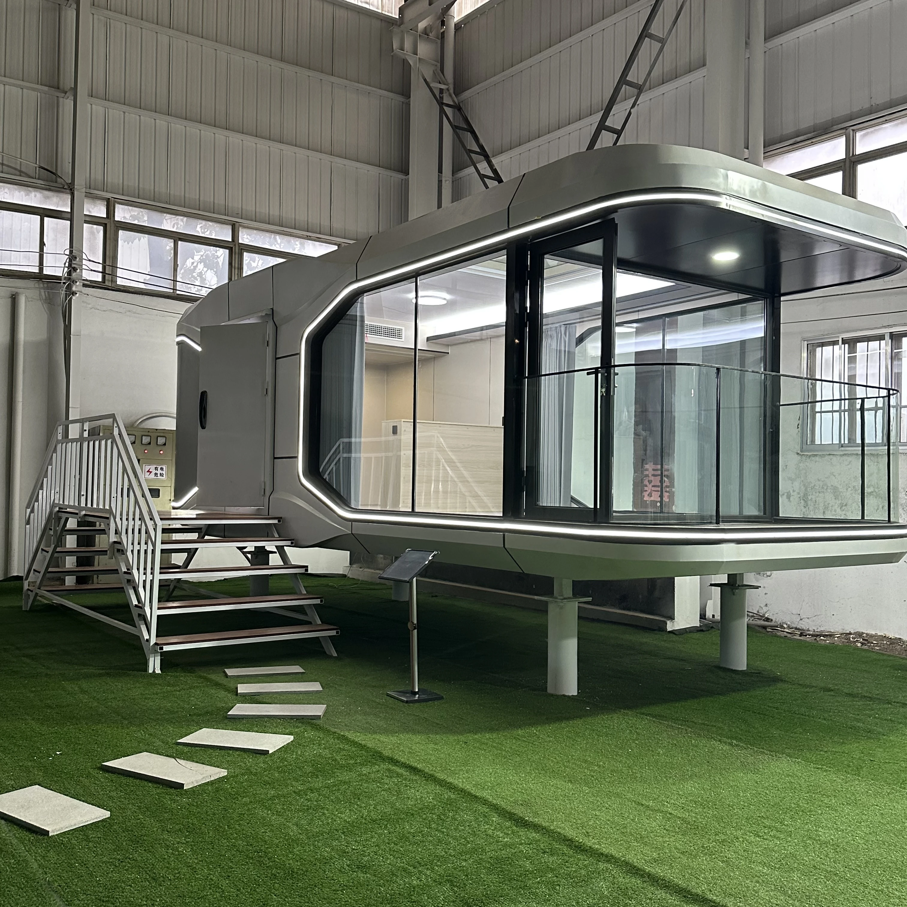 Container space capsules modern detachable smart mobile design custom sleeping damp proof space capsule for Hotel