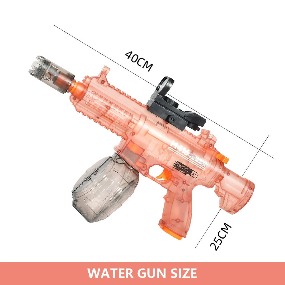 M416Electric Scorpion Water Gun Toy Automatic Absorption Water Squirt Guns Continuous Shooting Children Summer Outdoor Adult Kid