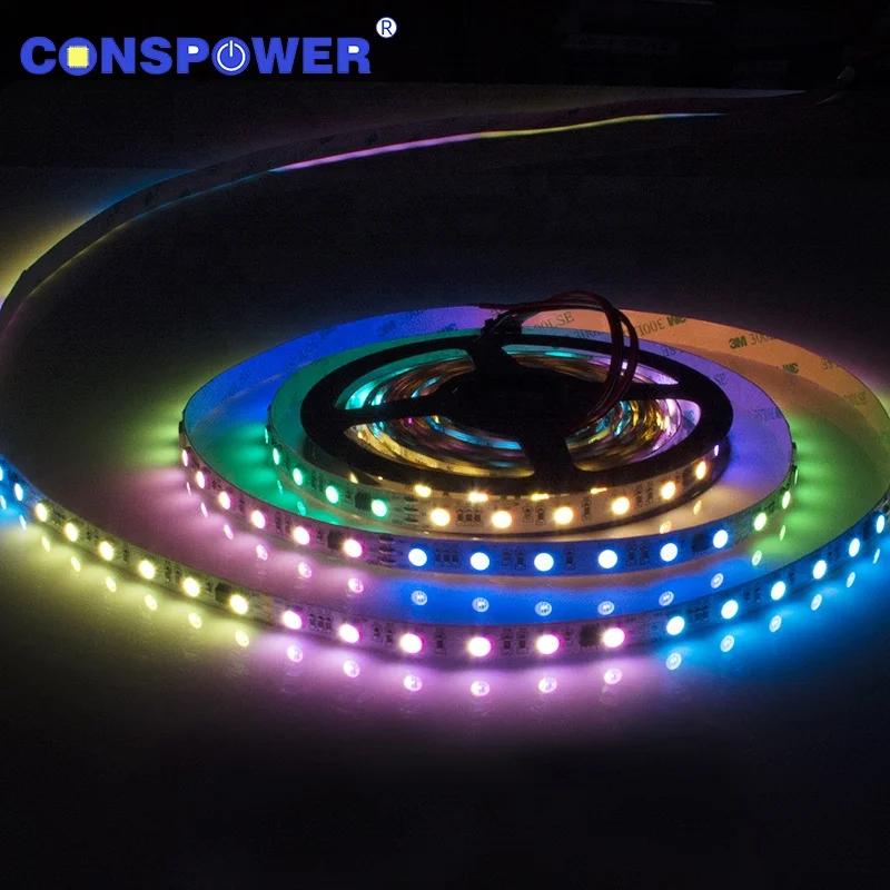 RGBW 5050 Digital Strip 60LEDS/M IC UCS2904 10 Pixels Points Color Strip 5050 RGBW 24V Addressable RGBW Led Strip Manufacturer