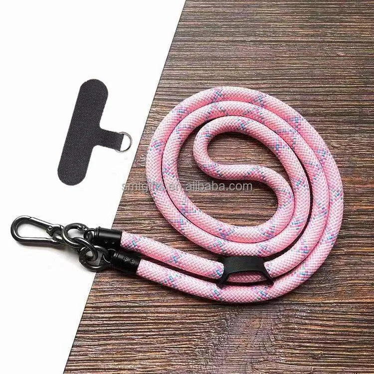 Rushed Polyester Adjustable Phone Lanyard China Phone Lanyards 1 Color Phone Strap Lanyard