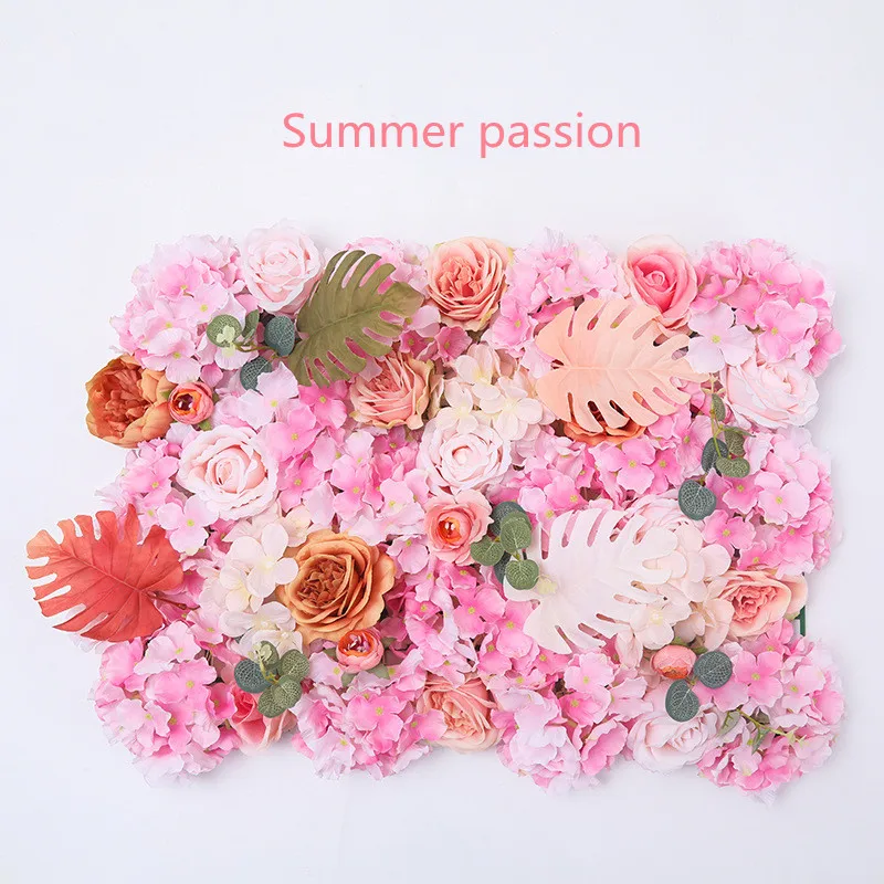 Colorful flower wall artificial wedding store background decoration and props for indoor
