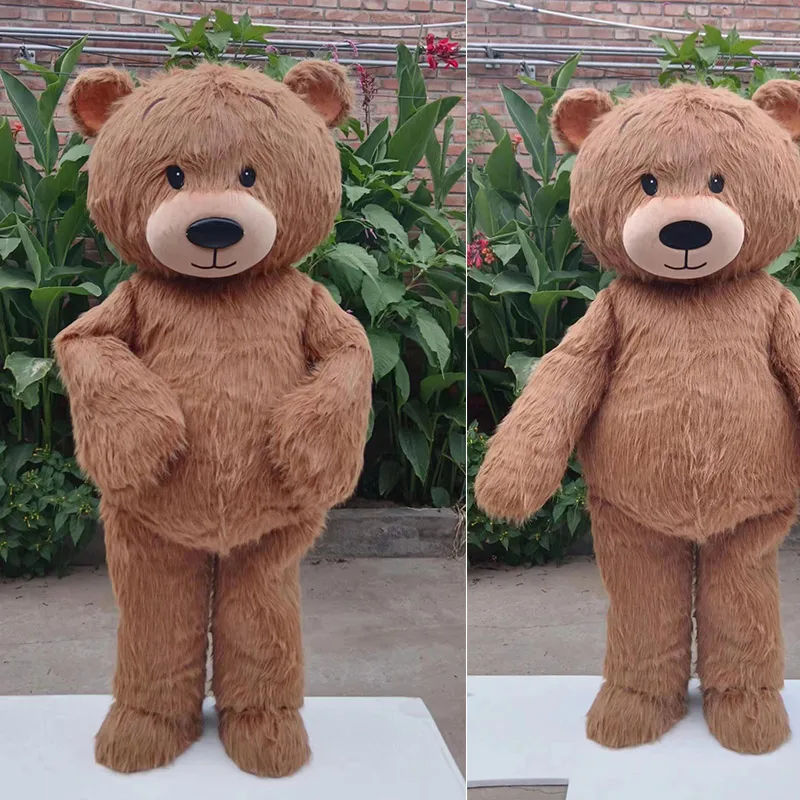 Brown bear plush doll custom mascot clothing net red dance teddy bear