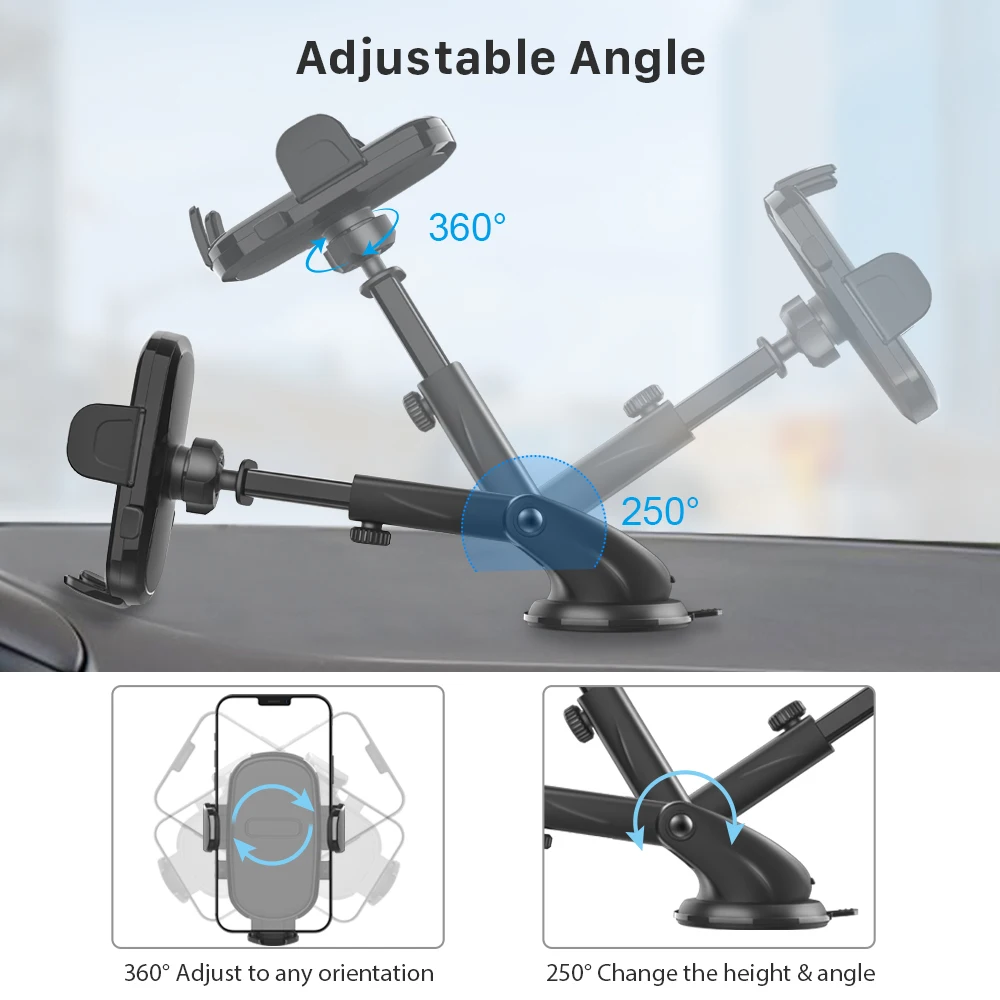 Car Mobile Holder 2022 Upgraded Cell Phone Holder Car Hands Free Car Phone Holder Mount Fit For Smartphone