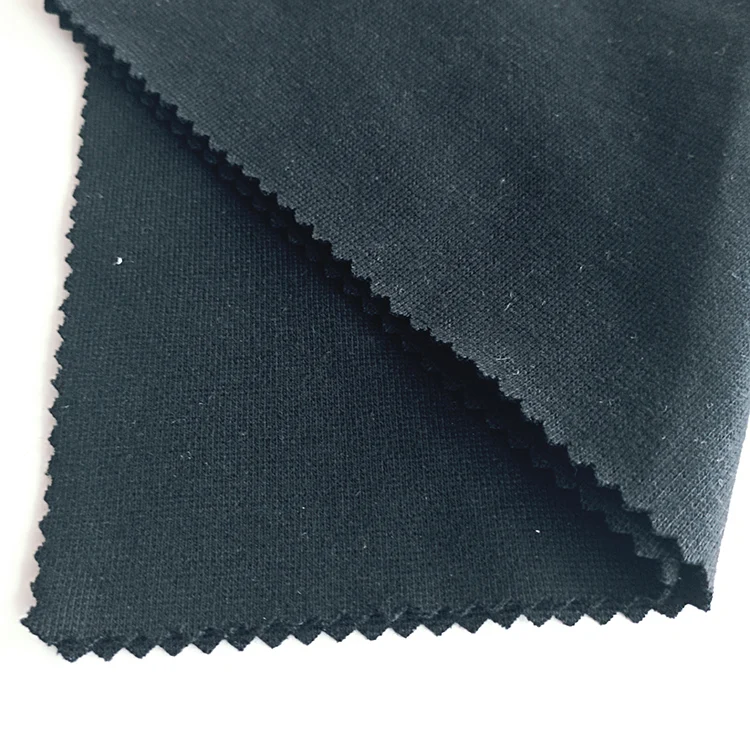 china suppliers wholesale inventory heavy knitting fabric 97/3 cotton spandex 1*1 rib for dress