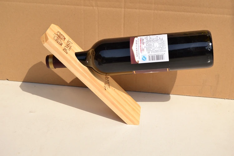custom small wooden wine racks single wine bottle holder for sale