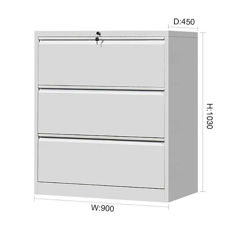 lateral 4 drawer filing storage metal office furniture cabinet for sale