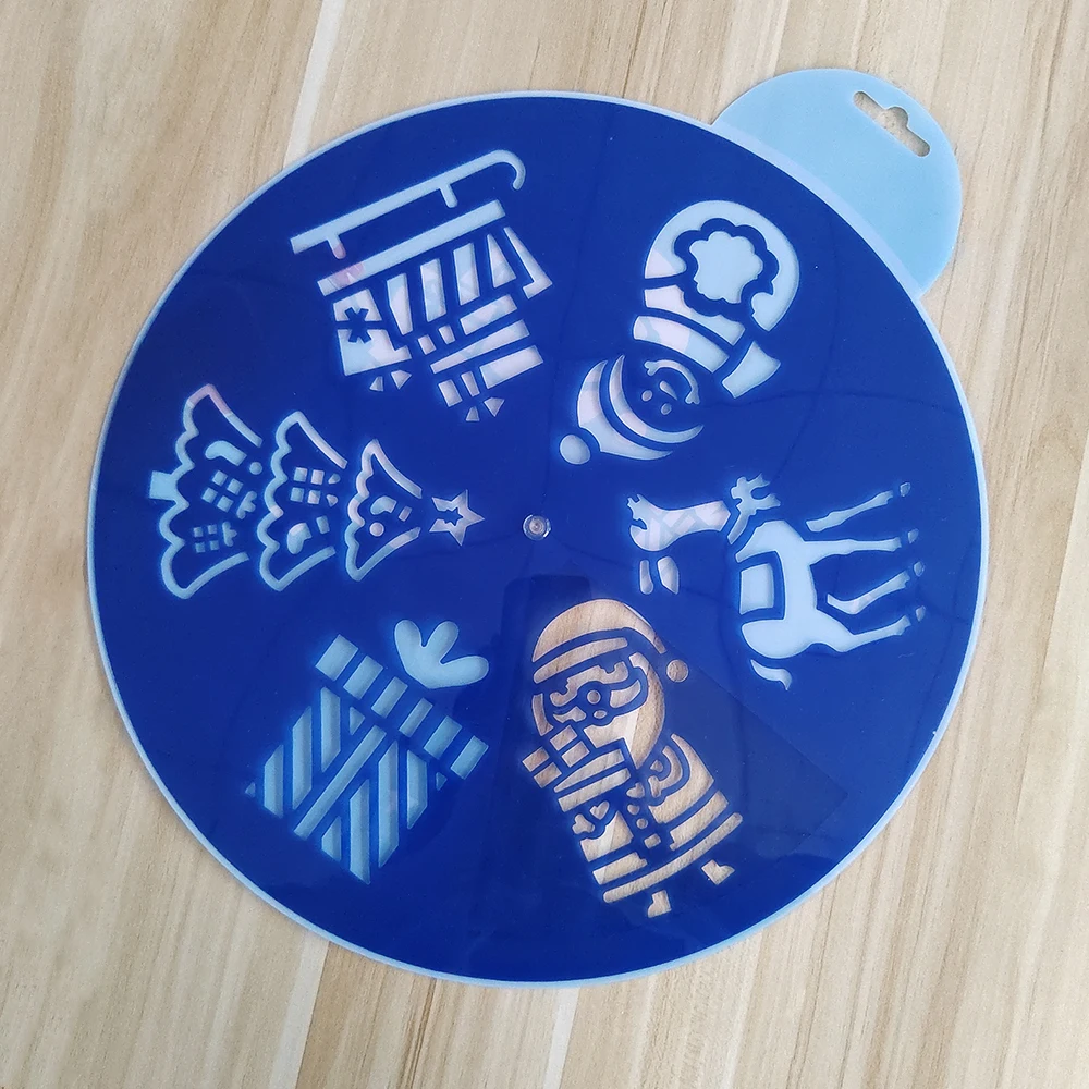 Christmas Stencils Reusable Stencil For Painting On Wood Fabric Paper Windows Cards For Festival