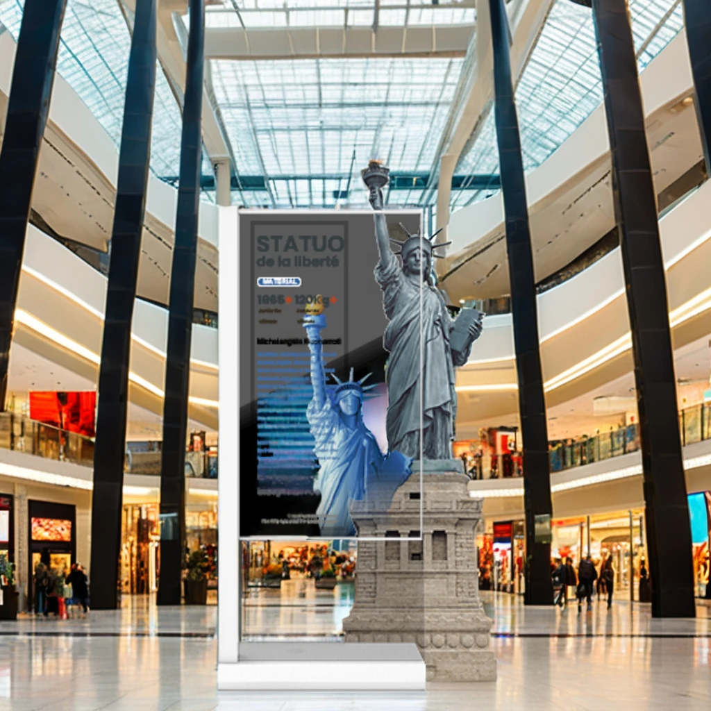LG 55-Inch Transparent OLED Art Retail Stores Shopping Malls Exhibitions Halls Self-Service Businesses Indoor Digital Poster
