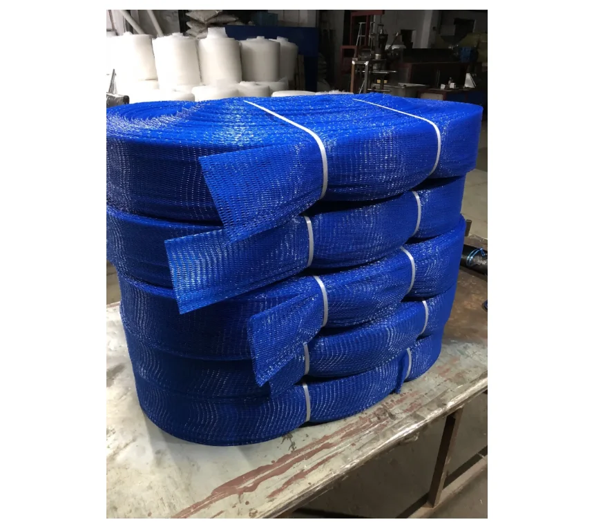PE Polyethylene plastic mesh net sleeve cover stretch wine bottle tube metal parts protective plastic nets