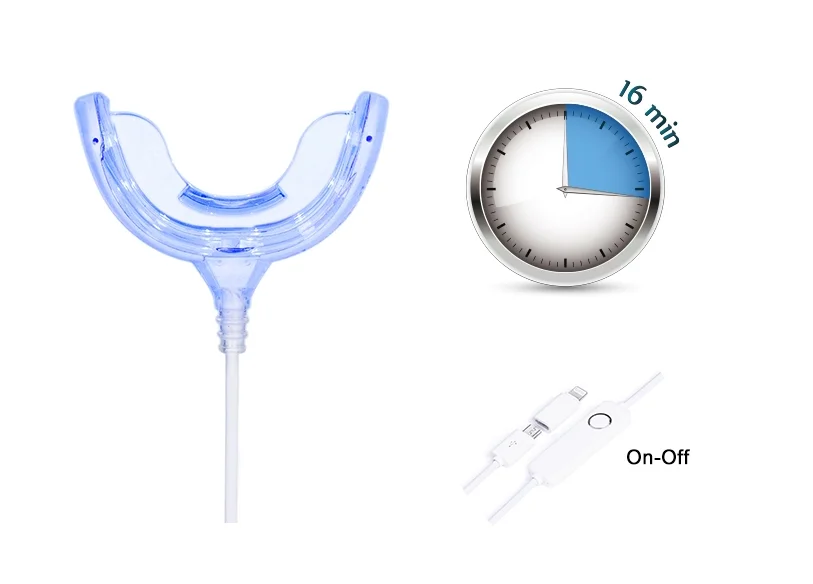 Набор для отбеливания зубов, домашний набор для отбеливания зубов на заказ, светодиодная подсветка, клиника для стоматологического отбеливания зубов