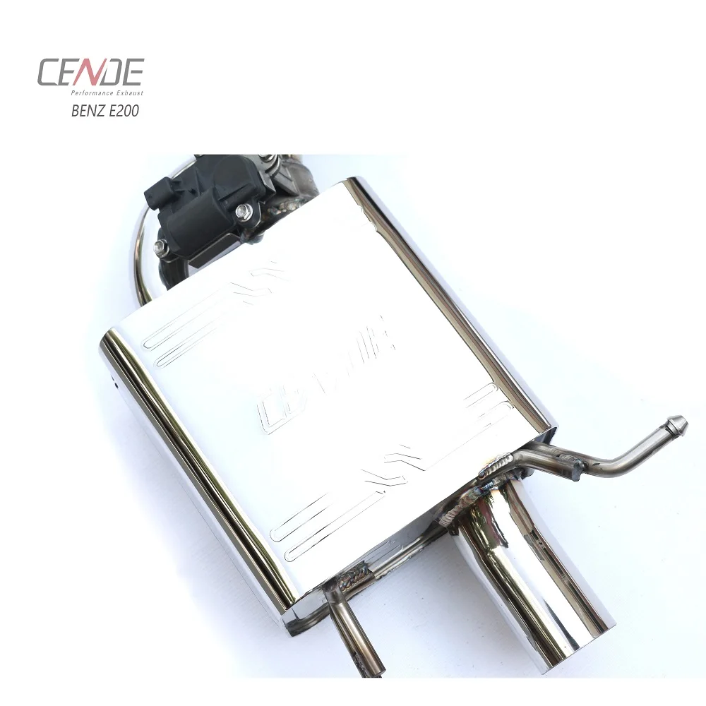 CENDE Stainless Steel 304 Catback Exhaust Muffler for MERCEDES BENZ E200 W212 AMG