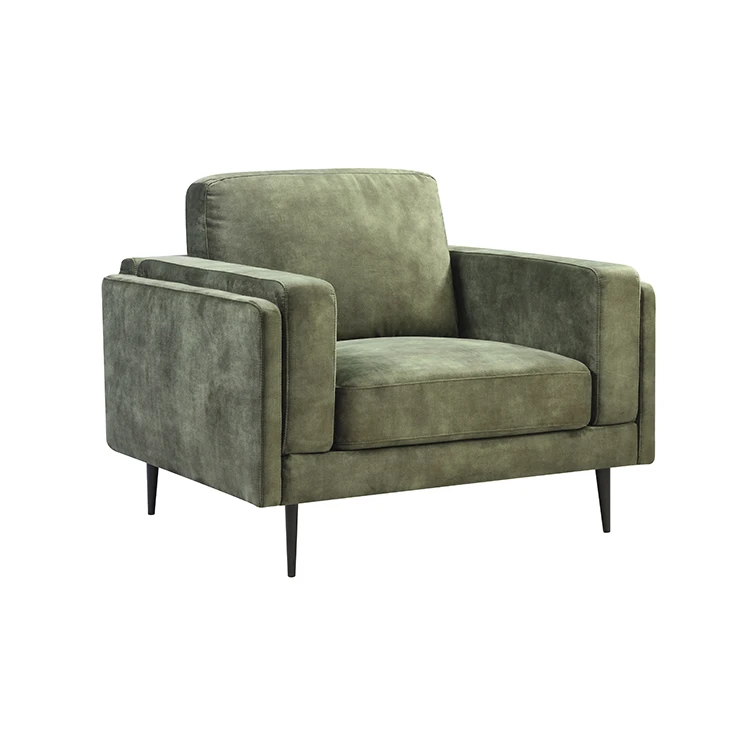 Modern Furniture Round Velvet European Couch Lounge Hotel Lobby 1 2 3 Sectional Sofa Villa Living Room Fabric Seat Frame Sofa