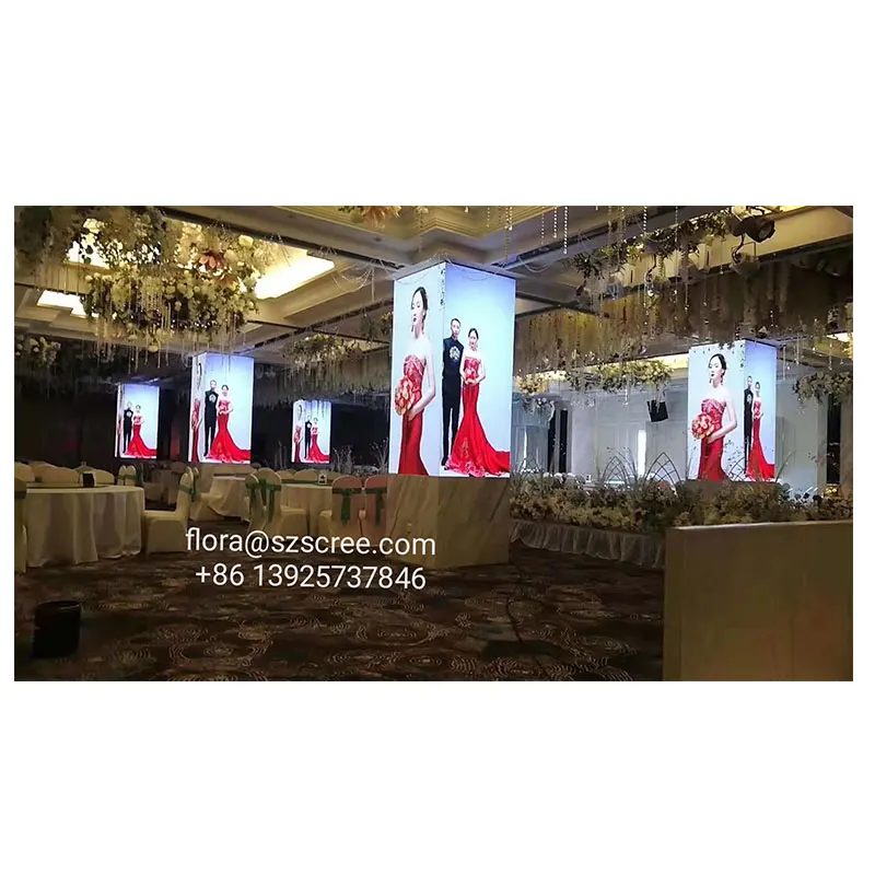 Competitive price good quality RGB SMD P4 Indoor LED Screen Column
