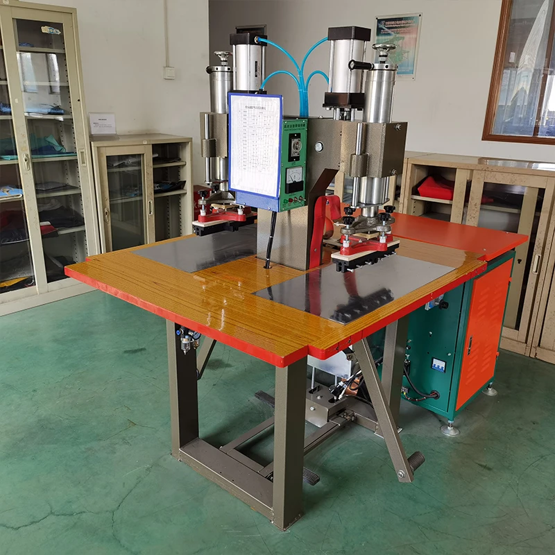 High frequency shoe upper logo embossing machine for shoes upper making