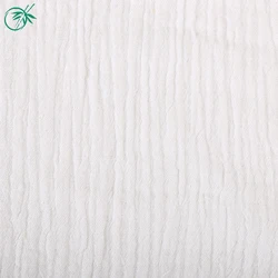 Хорошее качество, однотонная плетеная двухслойная марлевая хлопчатобумажная муслиновая ткань