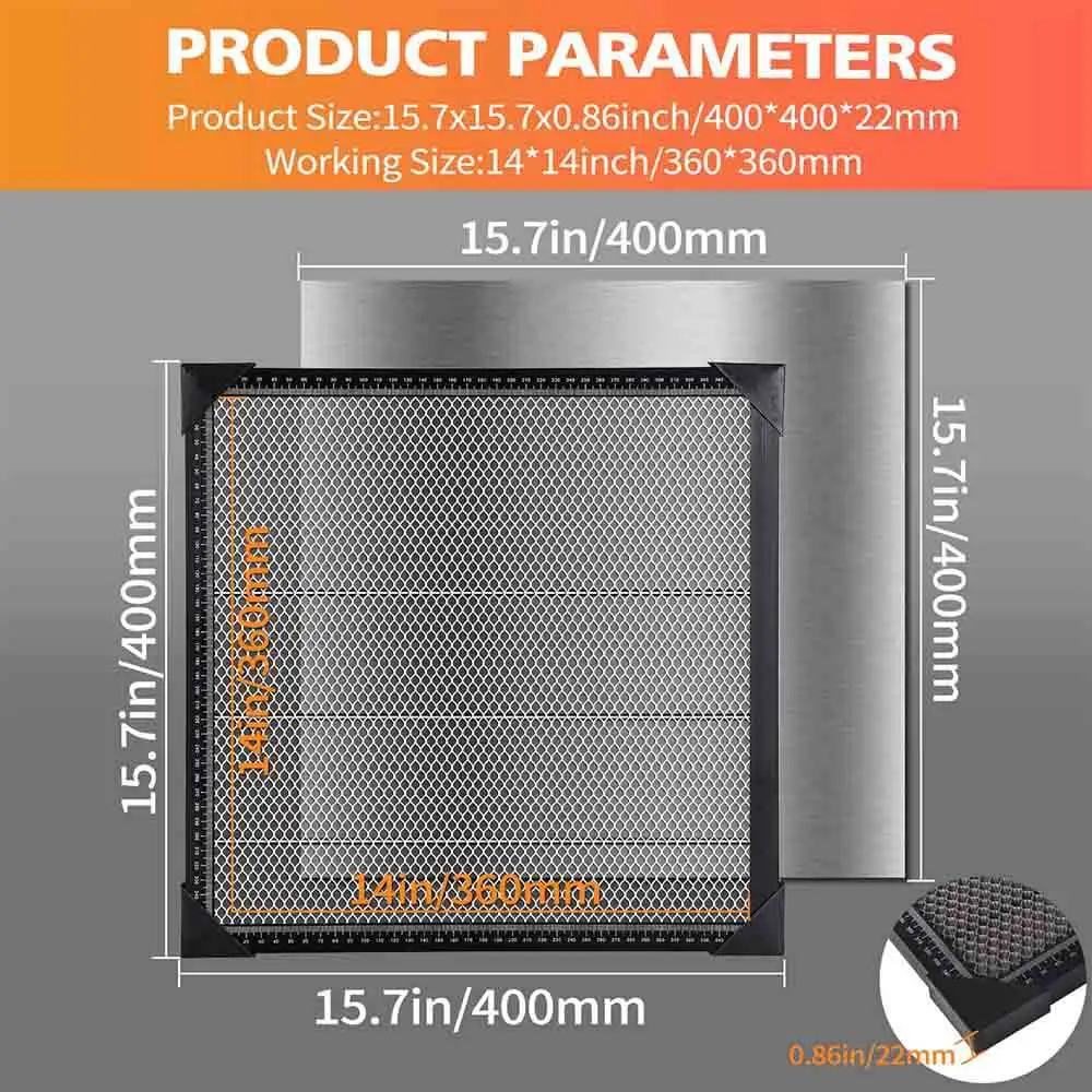 Customized Size Large Honeycomb Working Table Panel Board Platform For CO2 Laser Engraver Cutting Machine Honeycomb Laser Bed