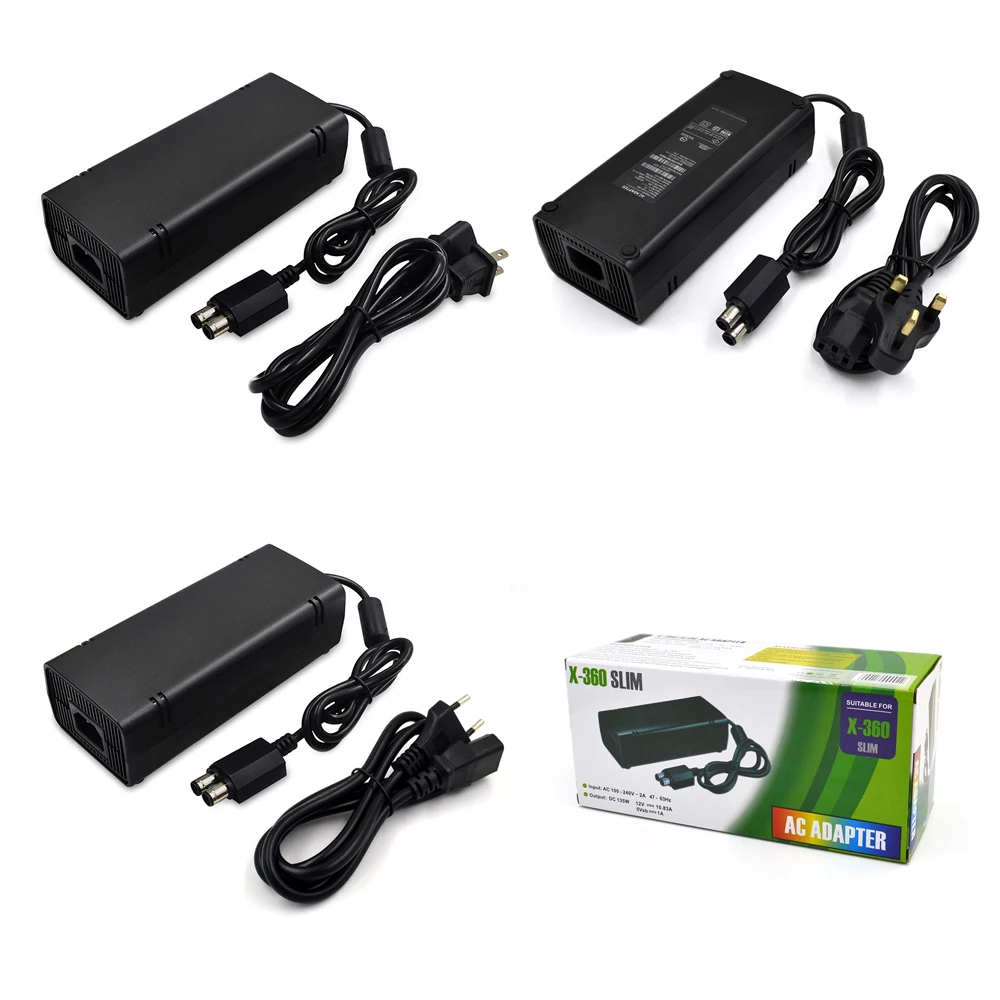 AC Adapter Power Supply for Microsoft XBOX 360 Slim for xbox 360 slim power supply