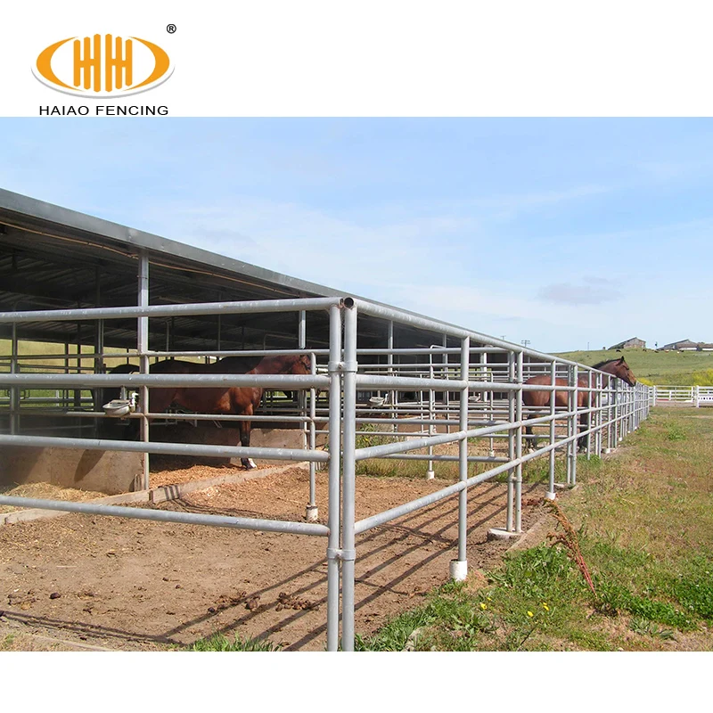 Widely used galvanized 5ft by 12 ft horse stable livestock corral panels manufacturers from china