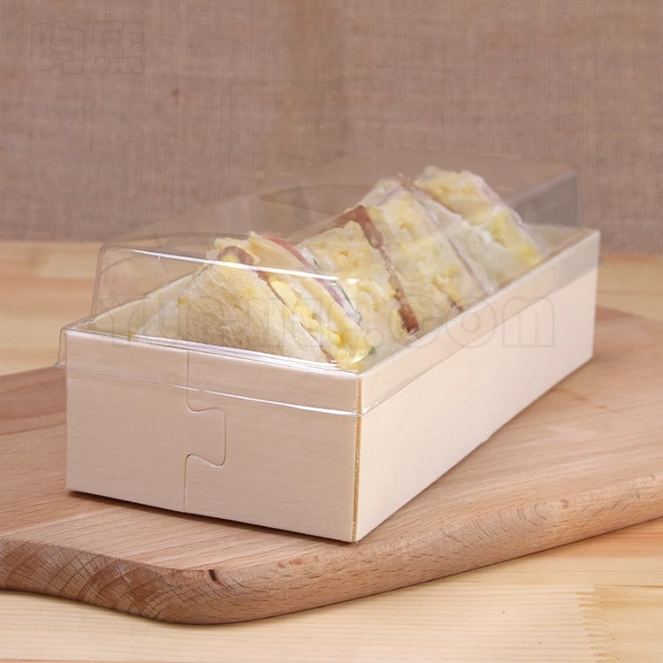 
Disposable Wood Box with Lid for Baking Food Use 