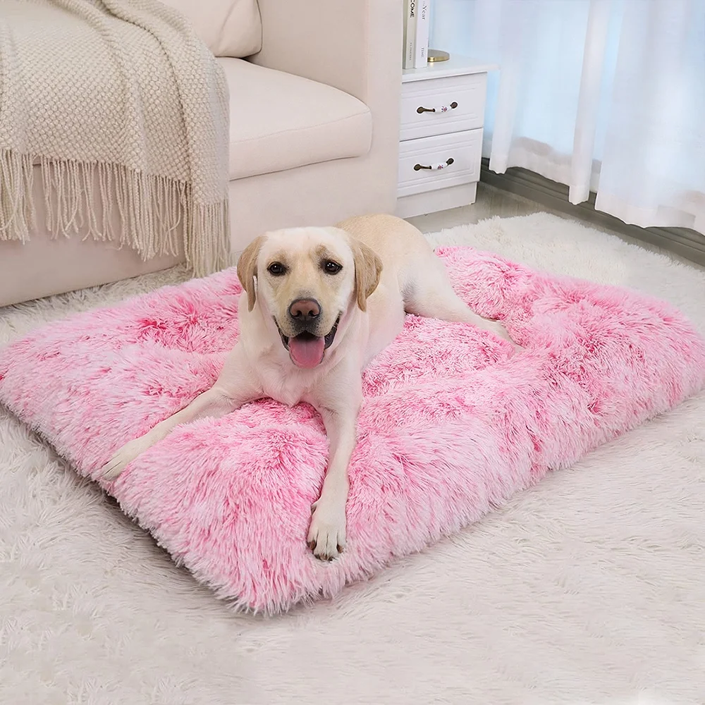 Anti Slip Cage Luxury Pet Fiber Sleeping Mattress Car Washable Dog Bed Mat