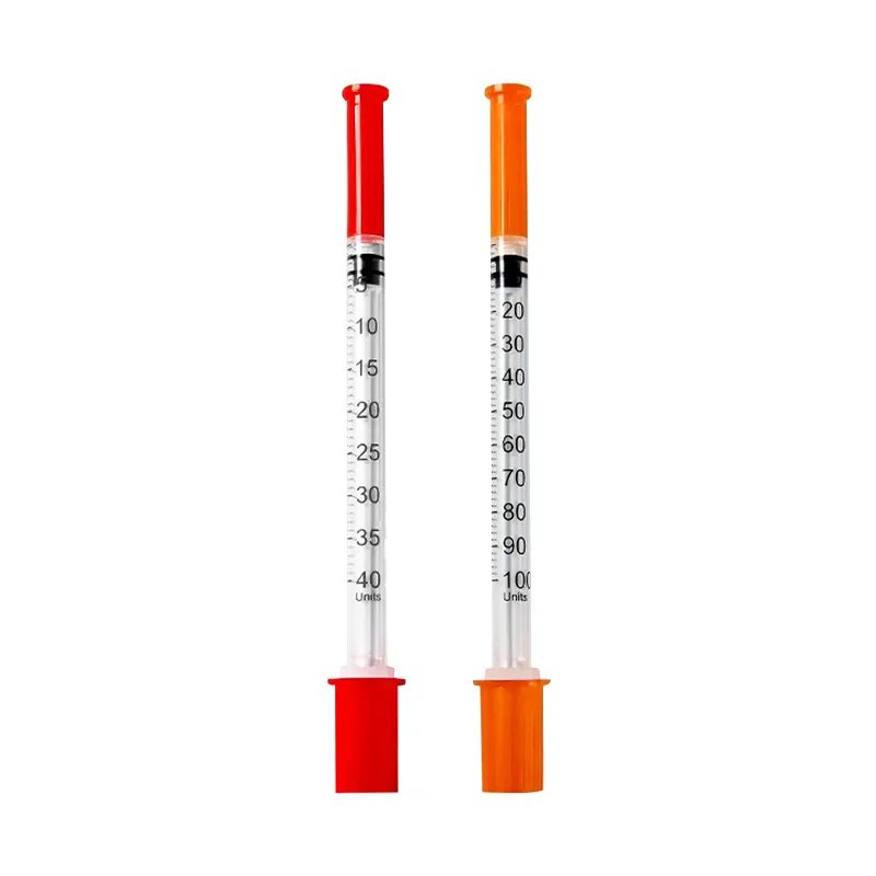 medical safety sterility disposable 1ml insulin syringe with needle