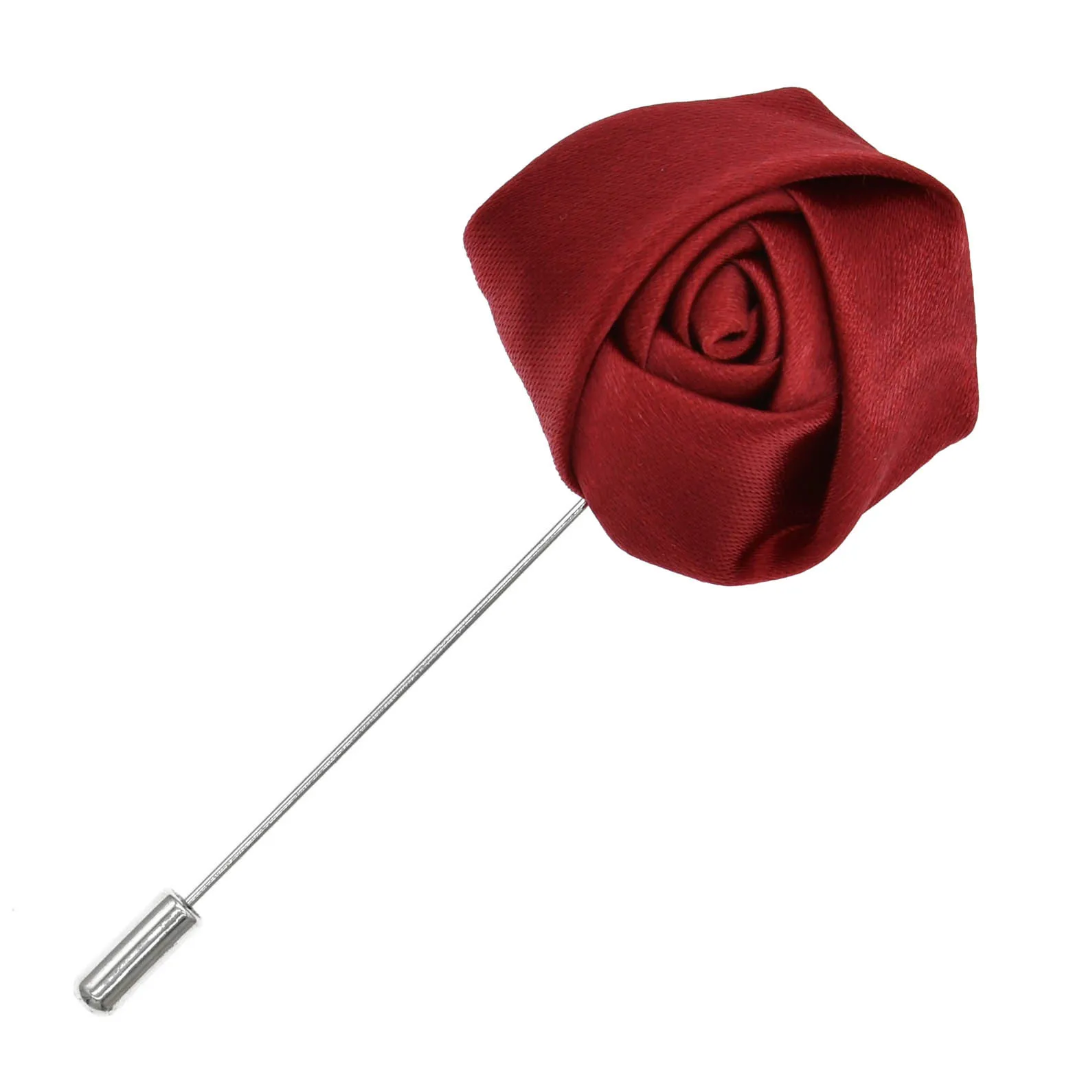 China Manufacturer Beautiful Handmade Artifical Fabric Rose Flower Lapel Pin Flower Brooches For Decoration Cheap Brooches