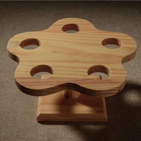 Hot Sale Wooden Sushi Cake Pastry Tray Tools Round Hand Roll Holder