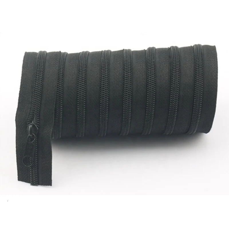 Nylon Zipper Roll for Sewing Upholstery with Metal Sliders