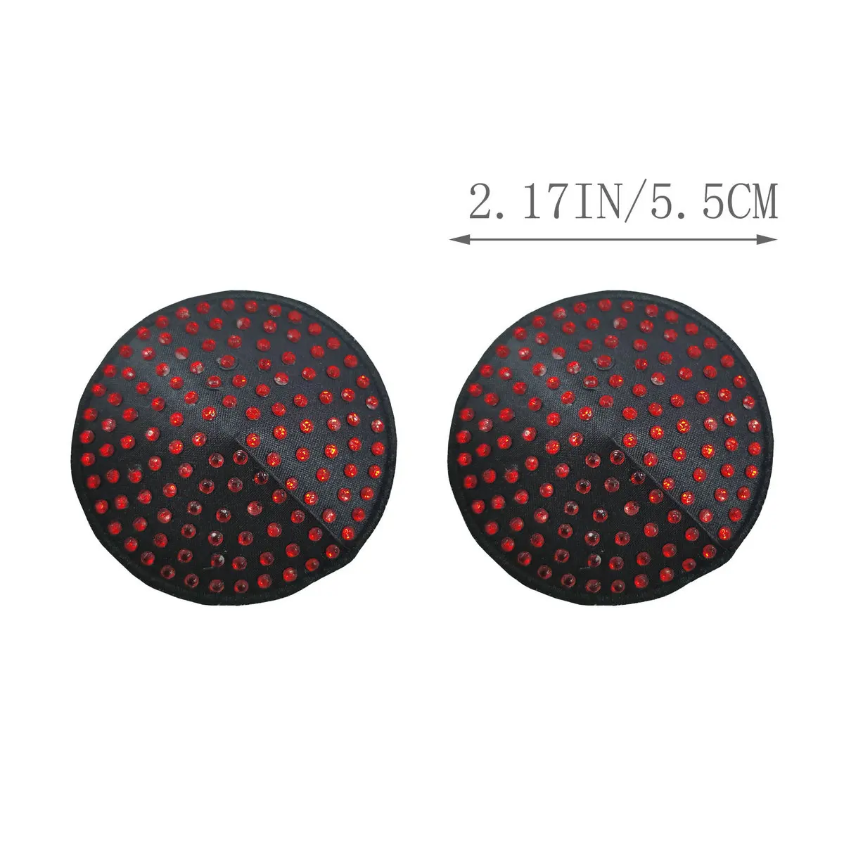 Girls Sexy Black Pasties Wholesale Reusable Waterproof Adhesive Breast Pasties Round Pretty Rhinestone Nipple Covers