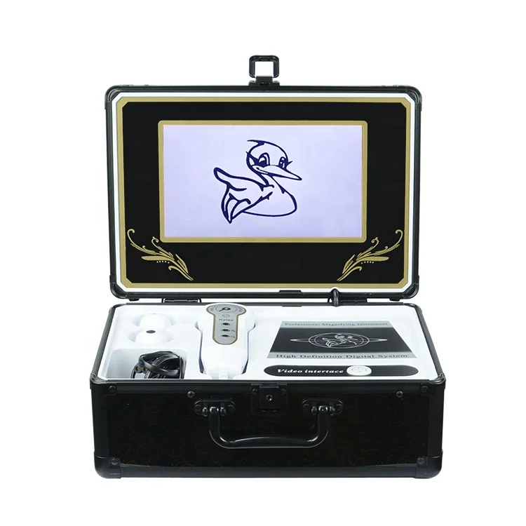 Beauty salon use 2 Camera 50X 200X Magnifier Skin Scalp Analyzer Facial Scanner Machine