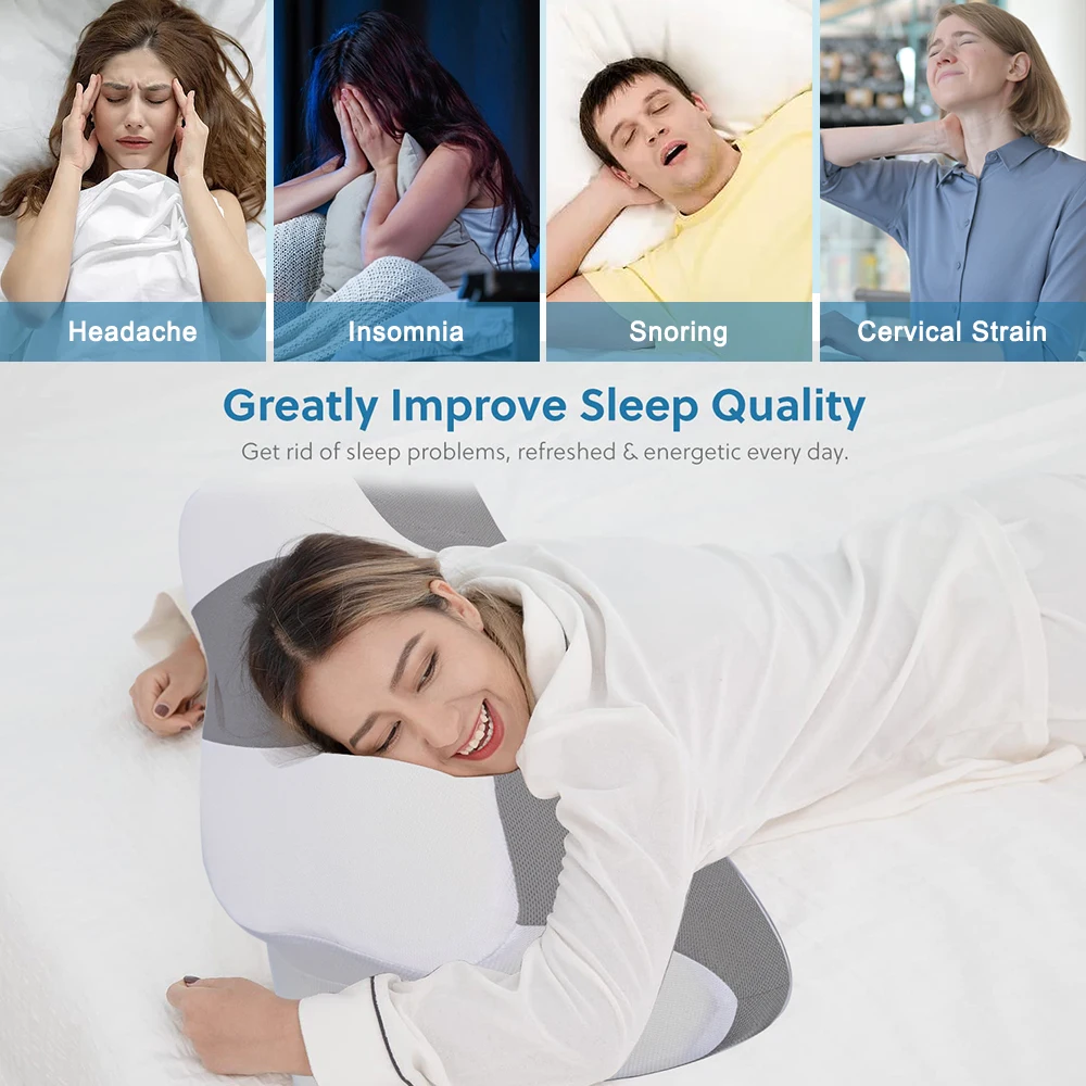 Best Quality Luxury Huggable Memory Foam Bed Pillows For Sleeping Comfortable