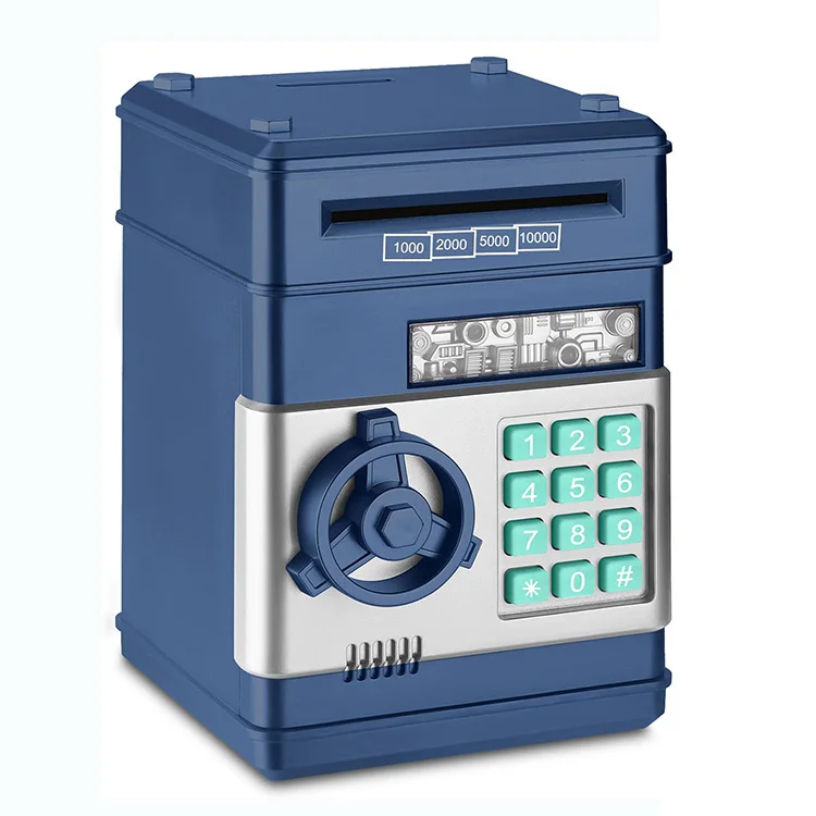 Wholesale cartoon plastic atm piggy bank with custom printing  with Password ATM Piggy Bank