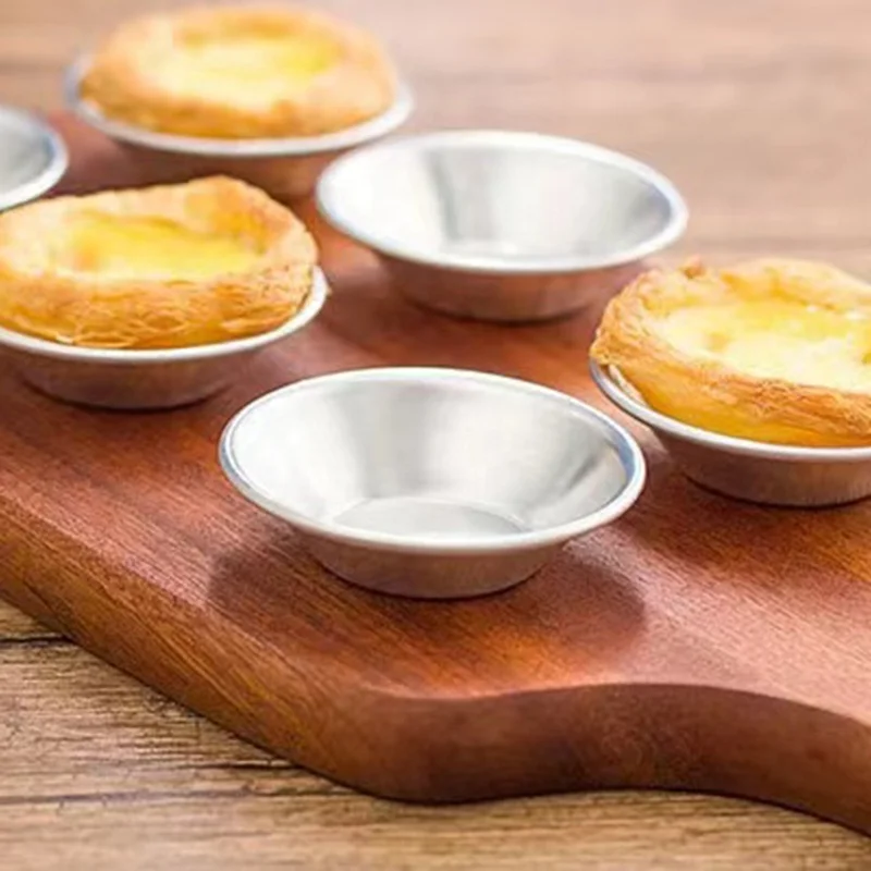 High Quality Aluminum Egg Tart Mold Baking Pudding Pastry Molds