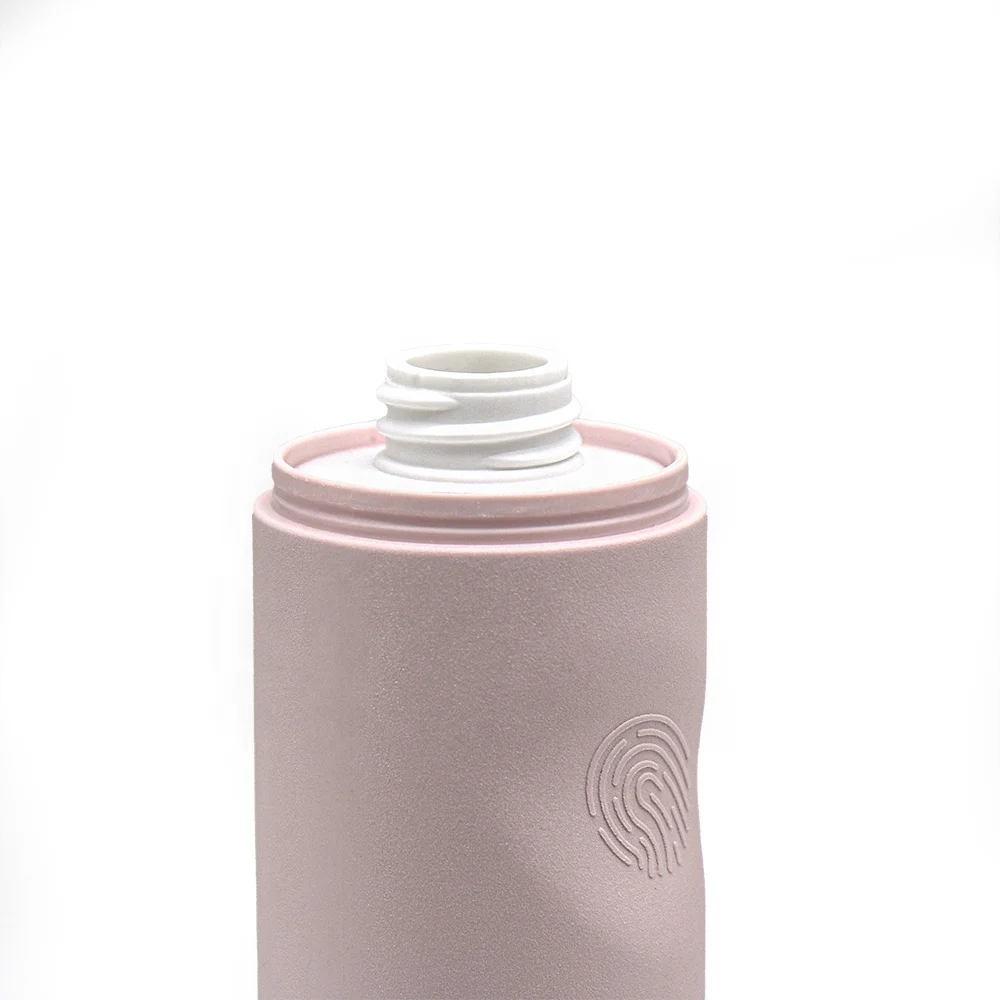 Eco Friendly Recyclable Cosmetic Packaging Foundation Make Up Lotion Dispenser Pump Matte Pink Plastic Bottle Set 30ml 100ml