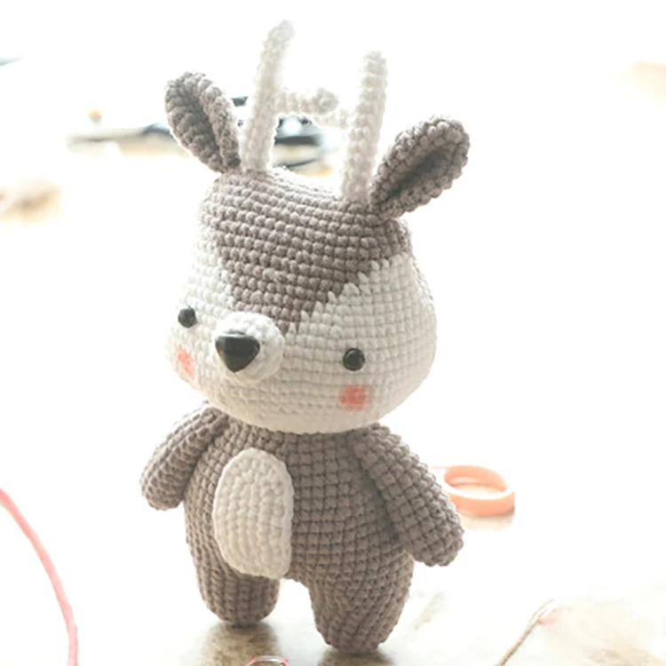 Creative Cartoon Knitting Handmade Doll Diy Material Package For Children