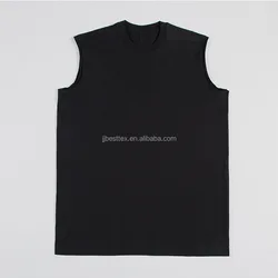 2021 newRick Owens   DRK streamer decoration large backless tank vest for men and women couples black Long vest