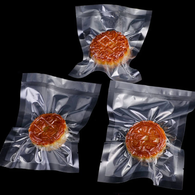 Custom Meat Fruit Vegetables Plastic Vacuum Seal Bag For Food Packaging With Can Be Steamed 3-side Sealing Bag