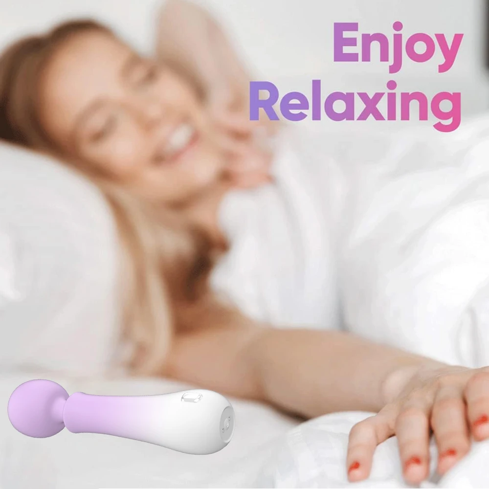 Фиолетовый белый цвет 10 режимов вибрации беспроводной стимулятор клитора вибратор игрушки для взрослых палочка набор вибраторов