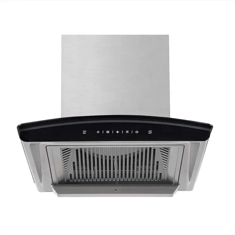 lawe 60cm curved shaped  kitchen hood with aluminum filter under cabinet range hood for kitchen