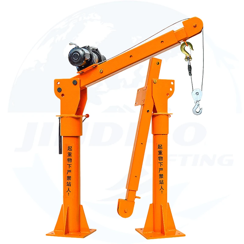 Small Pickup Crane Auto Jib Crane Wire Rope Mobile Mini Truck Crane for sale