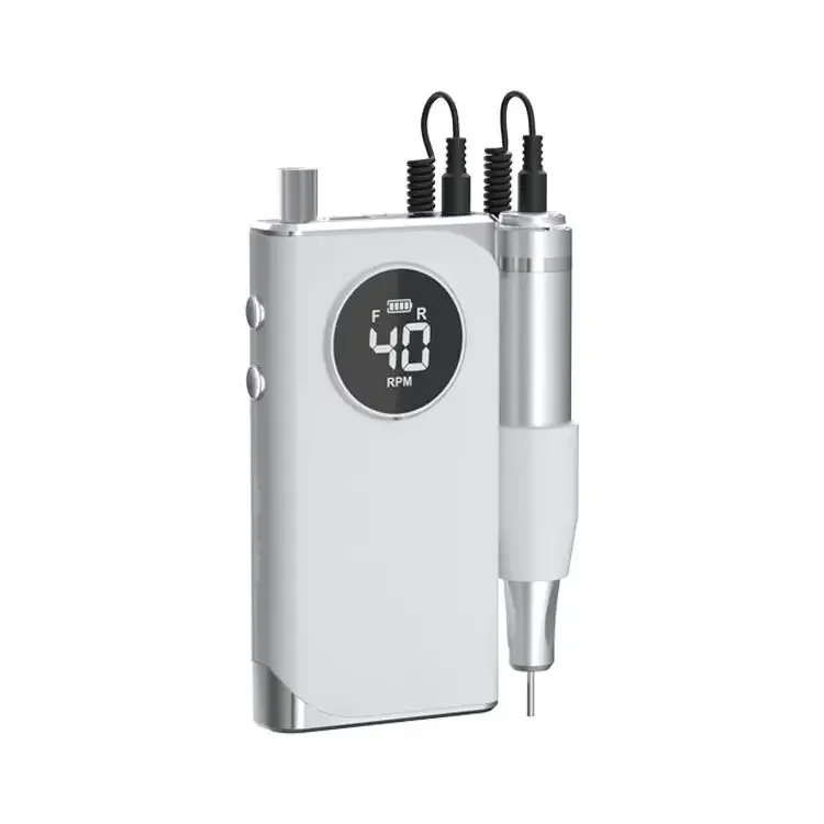 40000 Rpm Brushless Motor Rechargeable Nail Drill Machine Cordless Long Lasting Battery Life Electric Nail File Aaccepted