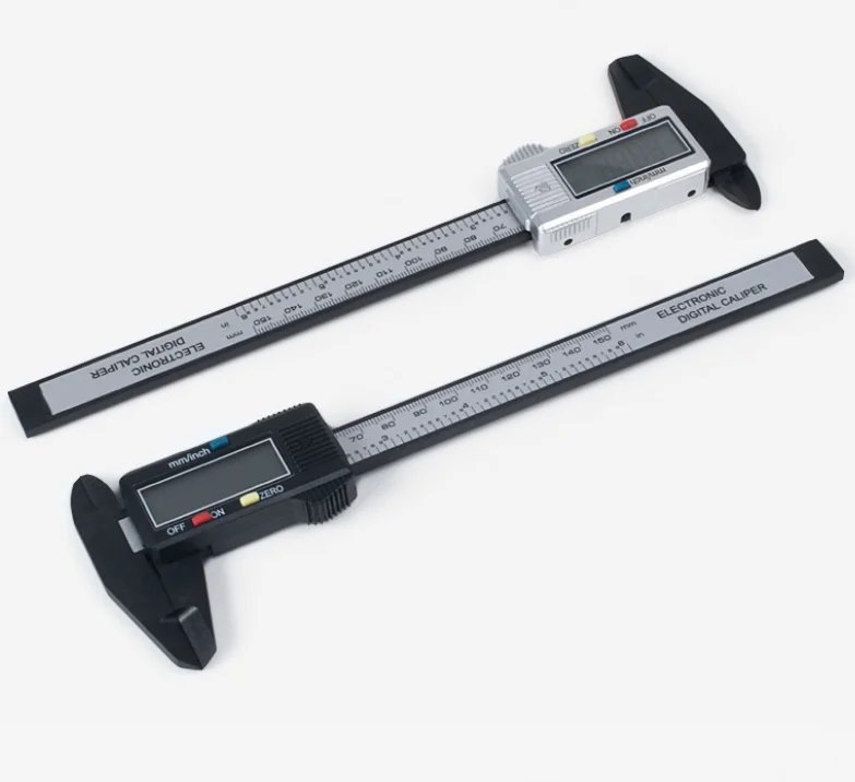 Electronic Vernier Caliper 150mm Microblading Measuring Tool Black Microblading Eyebrow Measuring Ruler
