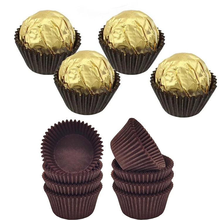 Baking Tool 6cm Brown Chocolate Paper Cup Disposable No Smells Recyclable Cupcake Wrapper Muffin Liner