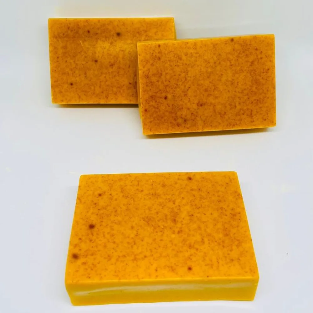 Lemon Turmeric Kojic Acid Brightening Soap Handmade Solid Face Soap Dark Spot Remover Papaya organic Main Ingredient Wholesale