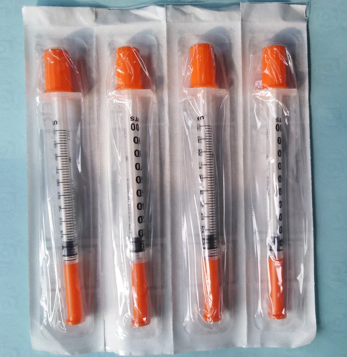 1ml U100 0.5ml disposable injector jeringa desechable insulin syringe with needle