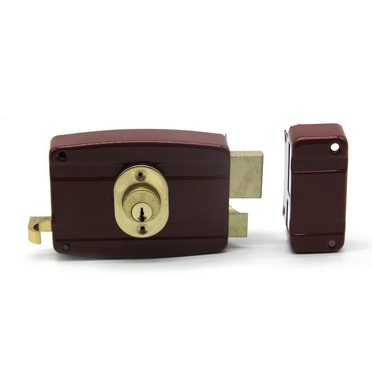 Household Door Locks Waterproof Anti-rust Safe Rim Lock for Doors